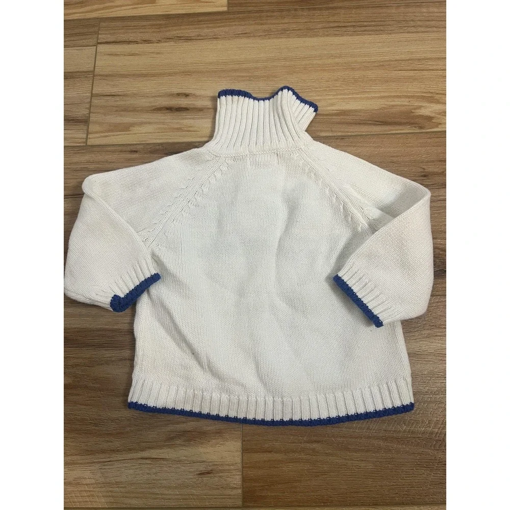 MVP Dept 3 Sweater Boys 3T White‎ Rainbow Stripe Collared Knit Pullover Preppy